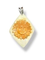 Pendentif Mandile 1922 Femme Cammei  in Argent Conchiglia 2MCICM198